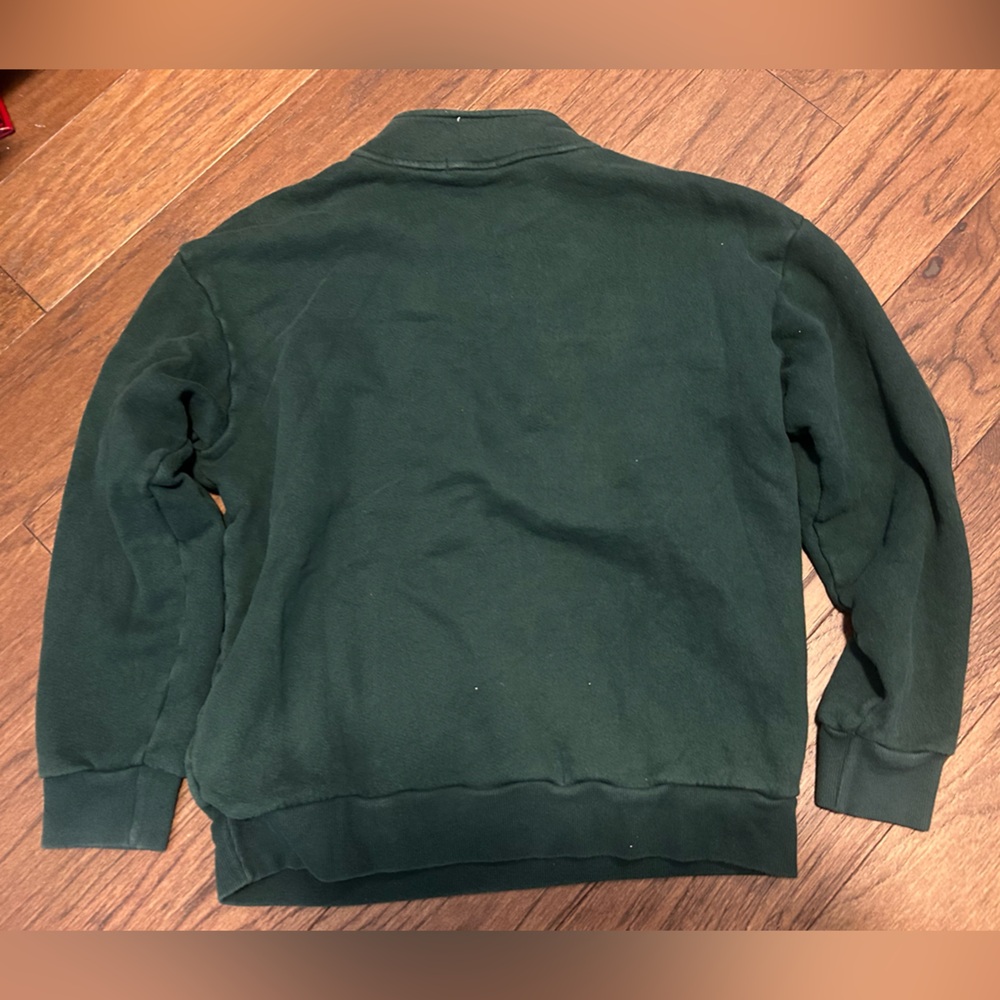 Beyond Yoga Forest Green Quarter Zip-Up Sweater - Picture 3 of 5